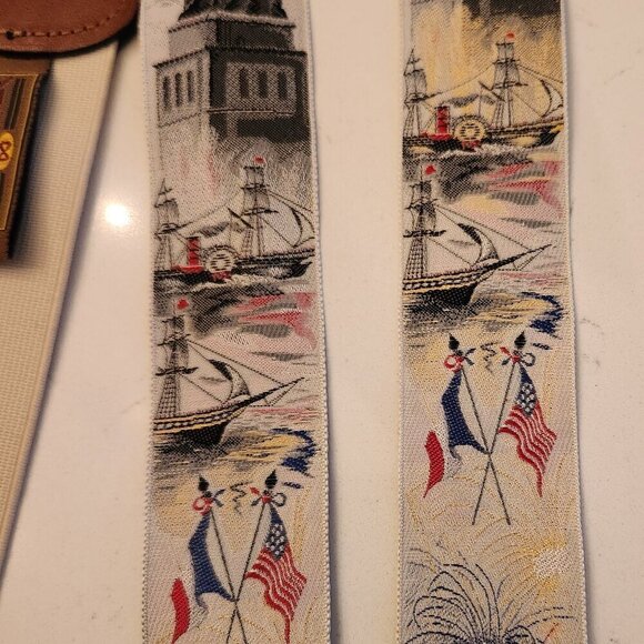 Trafalgar Calvin Curtis Design Lady Liberty Suspenders - Picture 4 of 6